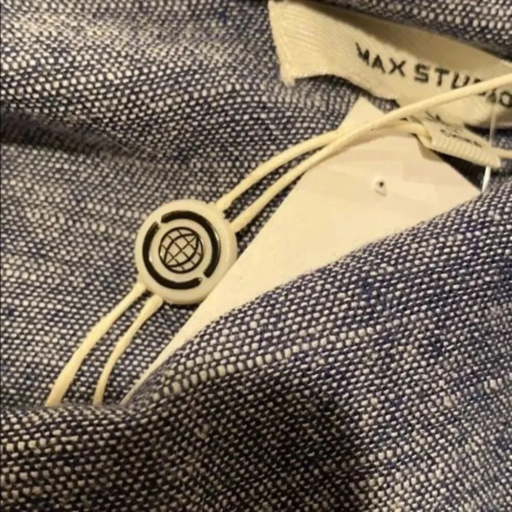 Max studio Linen Bland Ruched sleeve bla… - Picture 6 of 9